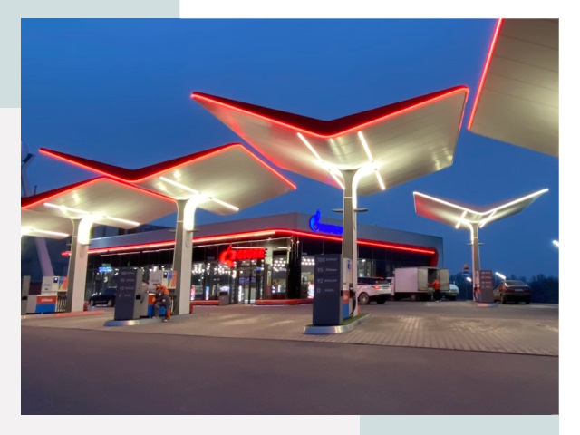 Навесы для АЗС в Бирске