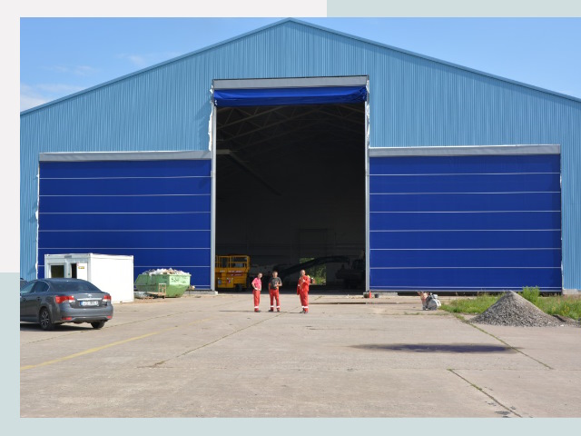 Ангарные ворота в Бирск от СтальСтрой-Брк по цене 624 руб.