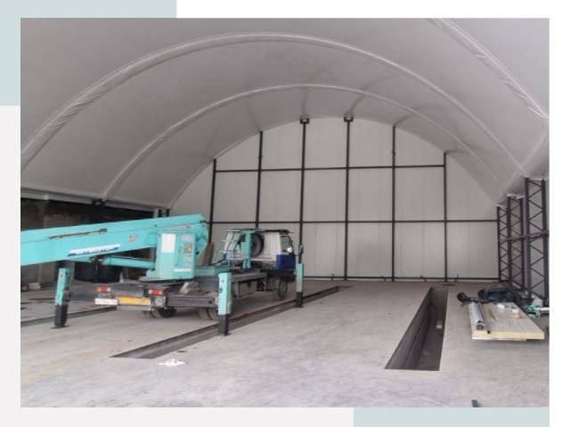 Внутреннее оснащение ангаров в Бирске