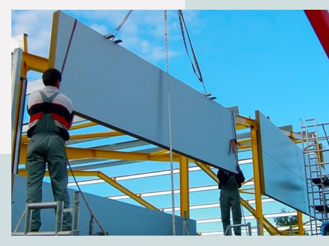 Монтаж сэндвич-панелей в Бирске от 624 руб.