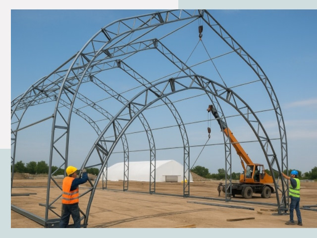 Монтаж ангаров в Бирске от 624 руб. - Надежно и быстро